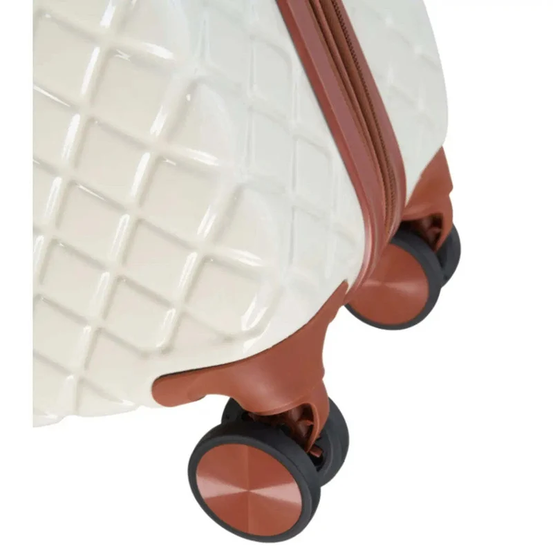 Disney Mickey 54 cm Carry-on Spinner Suitcase - Ivory / Tan