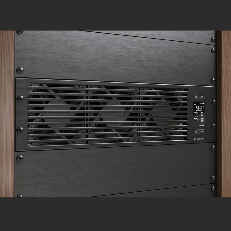 AC Infinity Cloudplate T9 Pro 3U Rack Cooler Front Exhaust Black