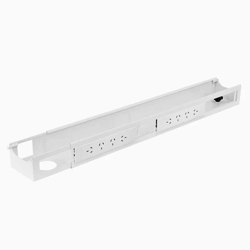 Quad Frame Channel + Mounting Bracket - Black / 12 Plugs