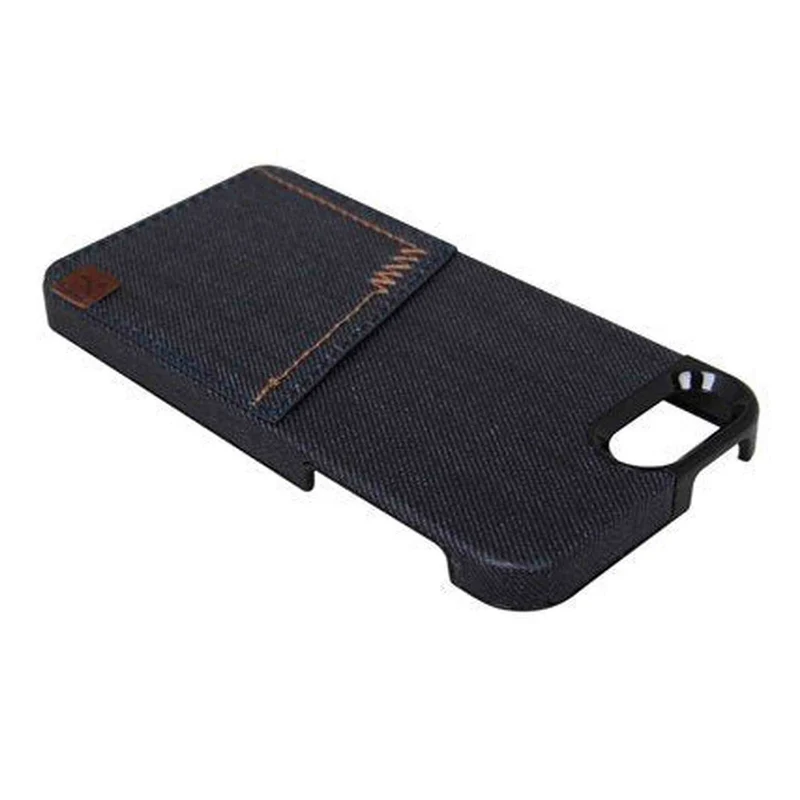 The Joy Factory Denim Premium Denim Hardshell Case with Pocket for iPhone5/5S, CSD110 (Indigo)