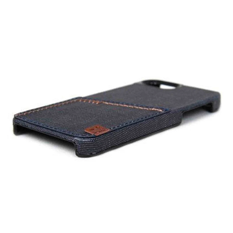 The Joy Factory Denim Premium Denim Hardshell Case with Pocket for iPhone5/5S, CSD110 (Indigo)