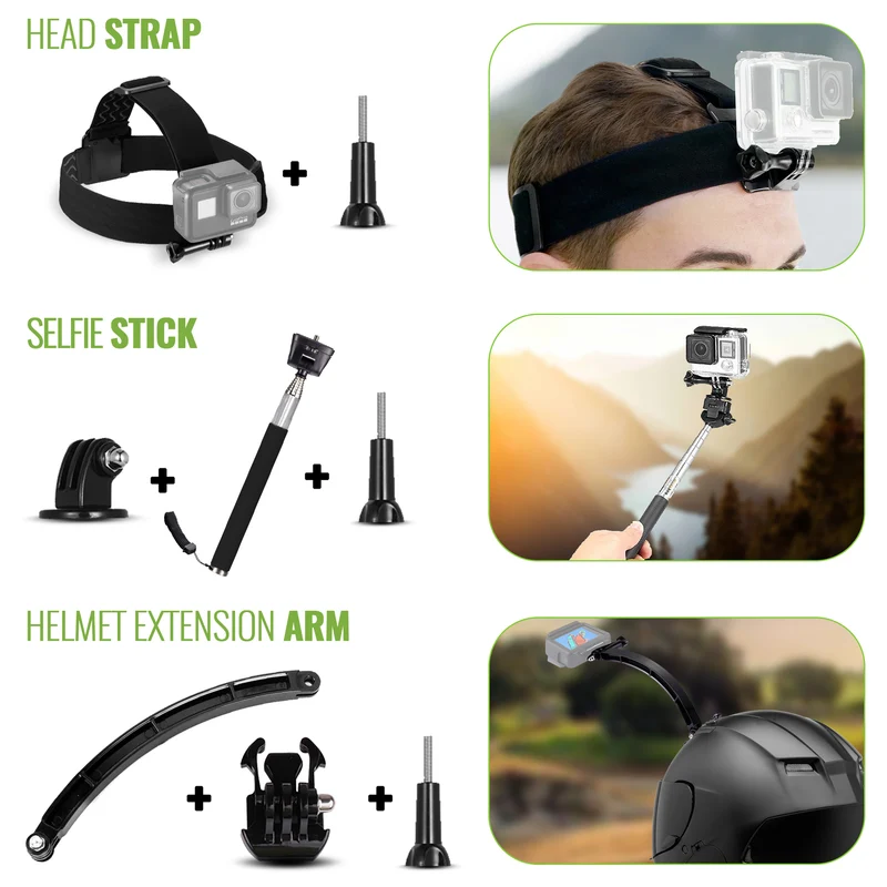 DigiNerds 50 in 1 Action Camera Accessory Kit For GoPro Bundle