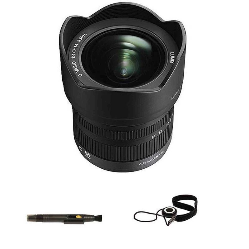 Panasonic Lumix G Vario 7-14mm f/4.0 ASPH. Lens - Micro 4/3 Format Bundle