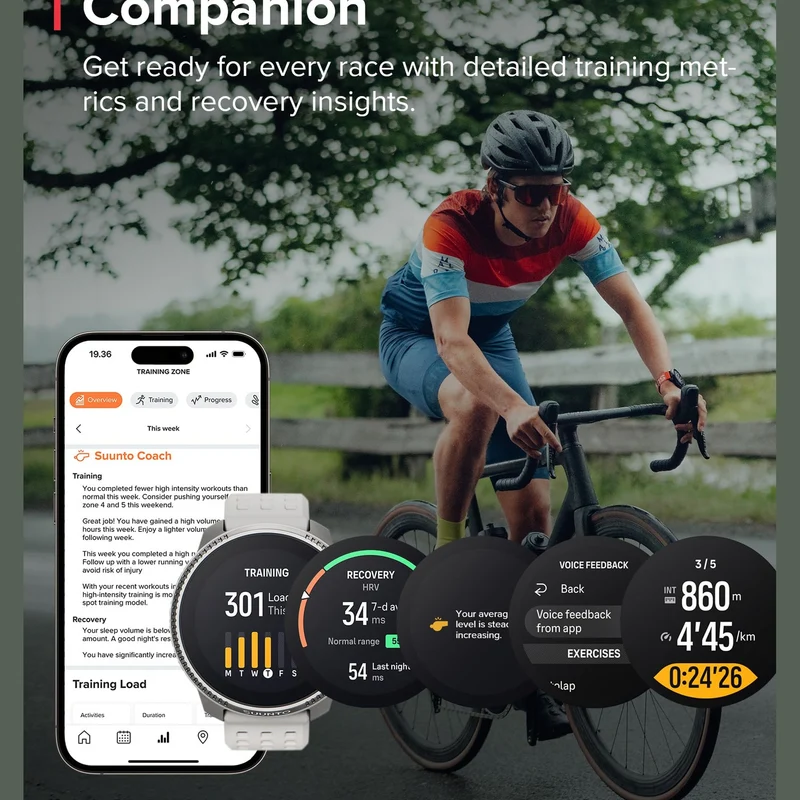 SUUNTO Race: GPS Sports Watch, Large & Bright AMOLED Color Screen, Long Battery Life