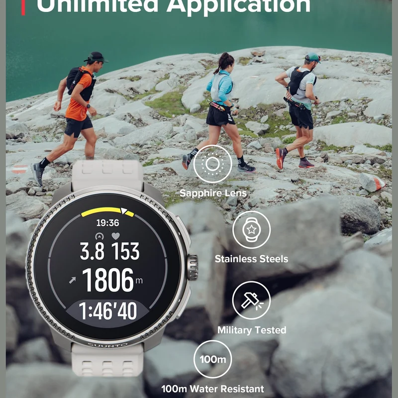 SUUNTO Race: GPS Sports Watch, Large & Bright AMOLED Color Screen, Long Battery Life