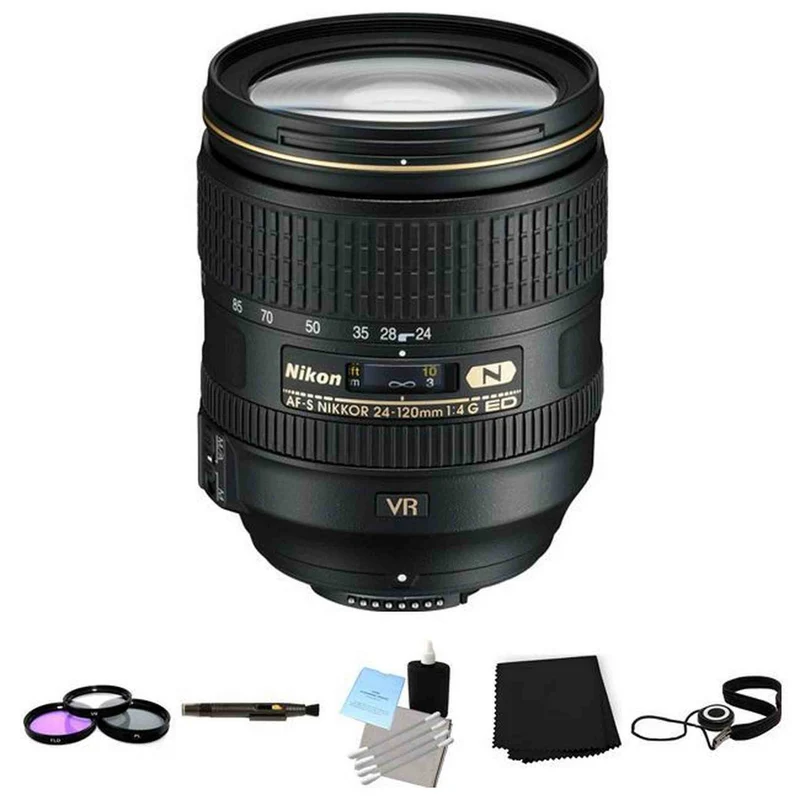 Nikon AF-S NIKKOR 24-120mm f/4G ED VR Zoom Lens Deluxe Bundle