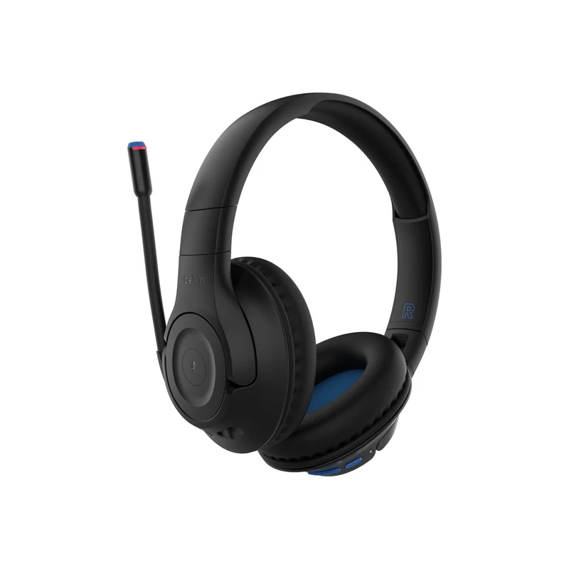 Belkin SoundForm Inspire Kinder-Headset, Bluetooth 5.2, 85 dB, 35h Akku, Schwarz