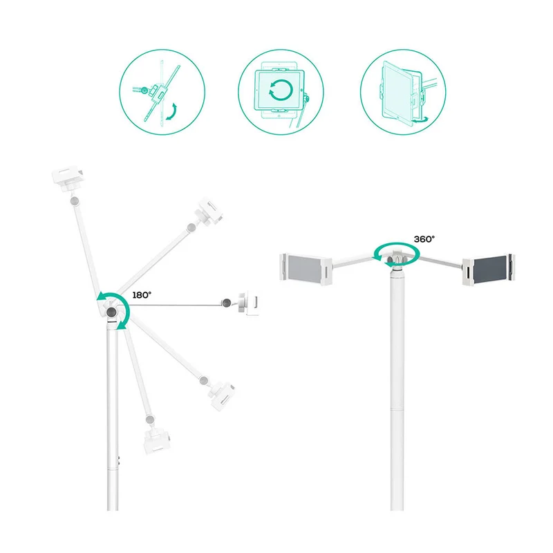 Activiva Universal iPad & Tablet Floor Stand 1.3m 4.7-12.9" (White)