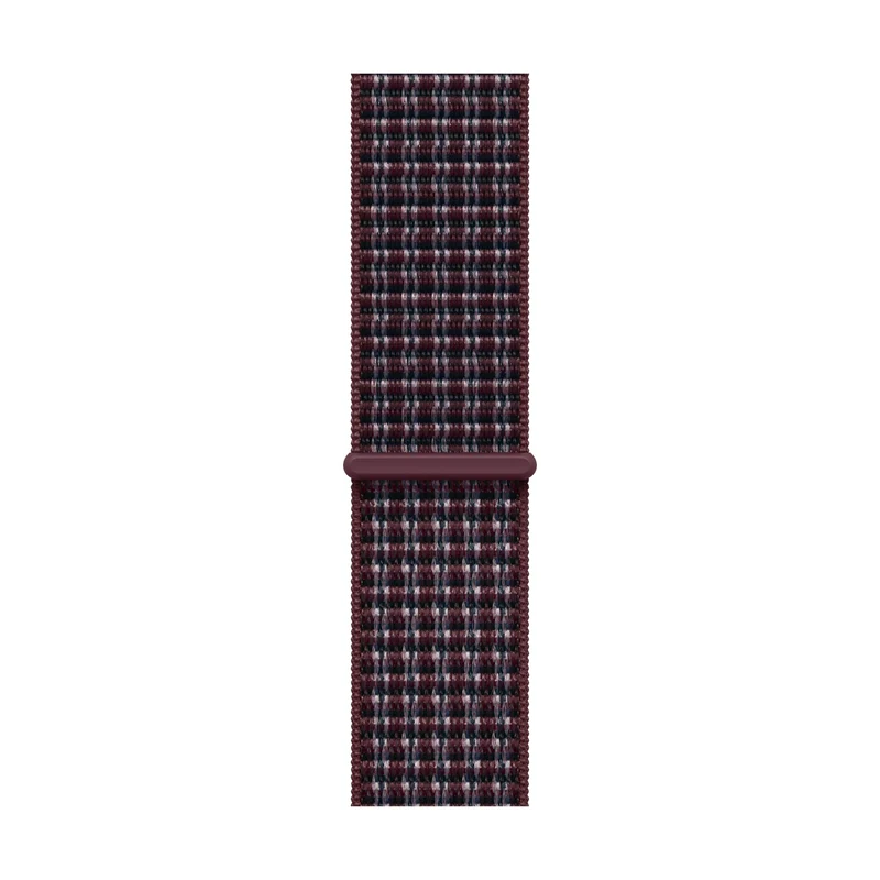 Apple Watch 46mm [Burgundy Plaid] Sport Loop