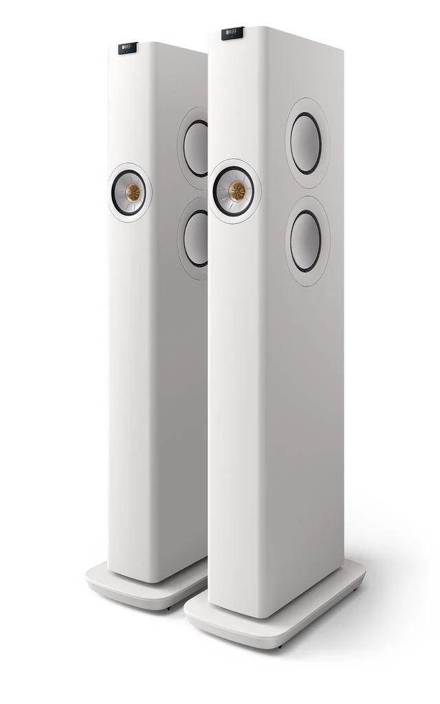 KEF LS60 Wireless Hifi Speakers Pair (Mineral White)