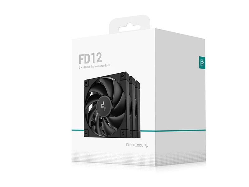 DeepCool FD12 3 IN 1 V2 120mm Case Fan - Black (3-pack)
