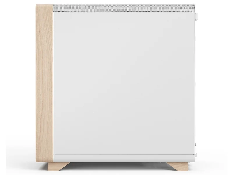 Fractal Design Summit Curved Wood ATX Case - Chalk White TG Clear Tint