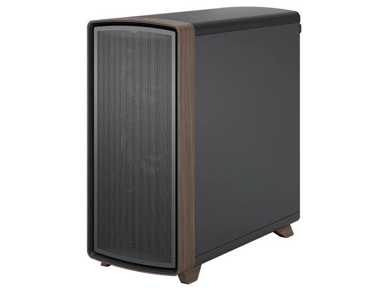 Fractal Design Summit Curved Wood ATX Case - Black TG Light Tint