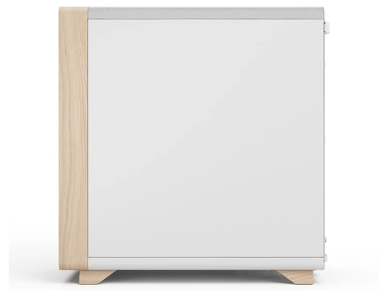 Fractal Design Summit Curved Wood ATX Case - Chalk White Solid