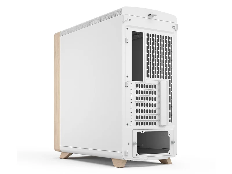 Fractal Design Summit Curved Wood ATX Case - Chalk White Solid