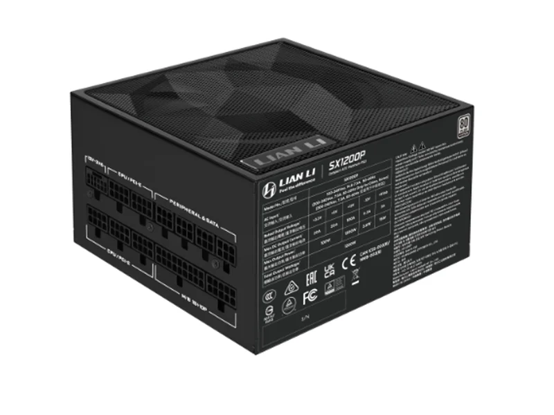 Lian Li SX 1200W ATX 80+ Platinum SFX Fully Modular Power Supply - Black