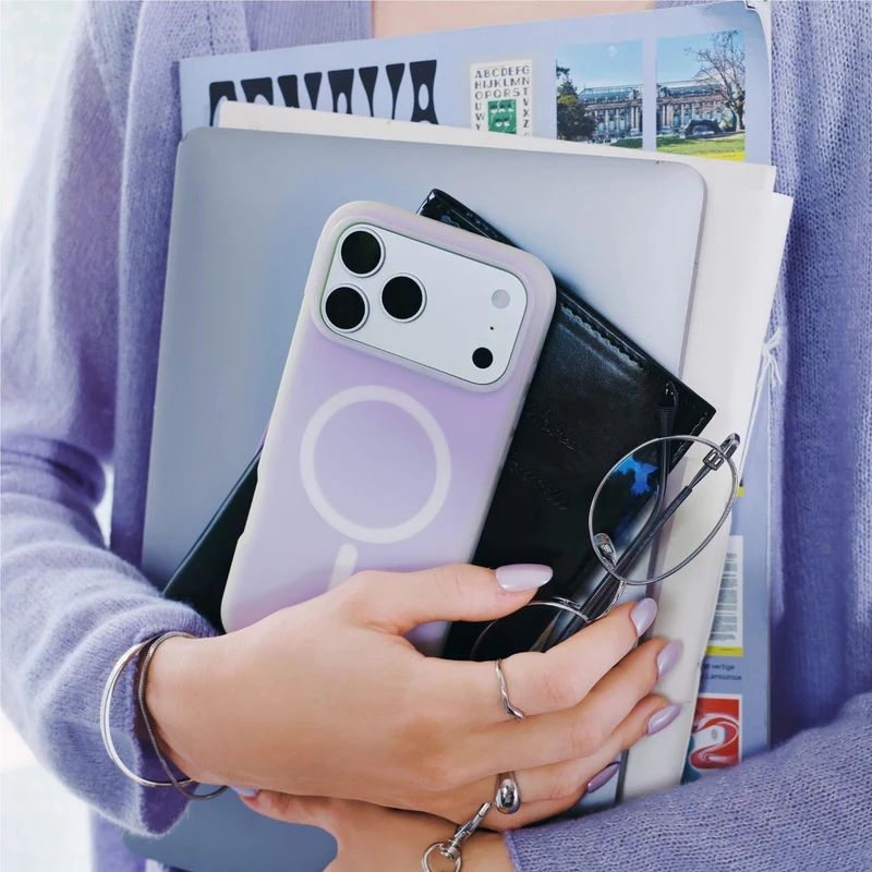 PopSockets PopCase MagSafe Slim Protective Case for iPhone 18 Pro (Opalescent)
