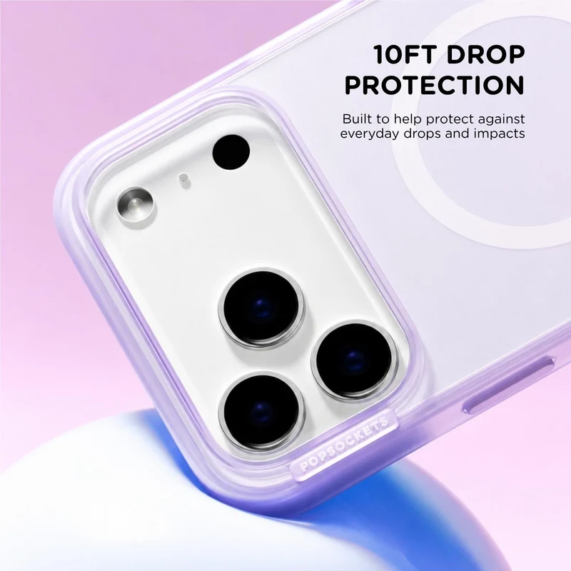 PopSockets PopCase MagSafe Slim Protective Case for iPhone 18 Pro Max (Opalescent)