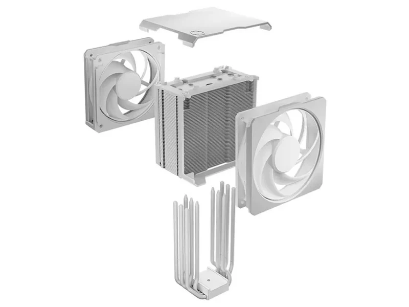 Cooler Master Hyper 612 APEX PRO Dual Mobius Fans 120mm CPU Air Cooler - White Edition
