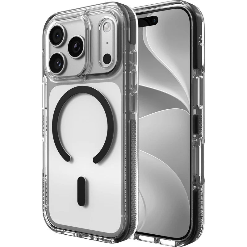 ZAGG Santa Cruz Snap Case for iPhone 18 Pro/17 Pro (Clear/Black)