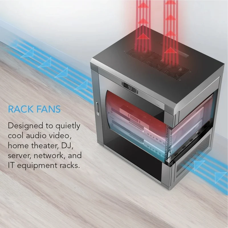 AC Infinity 2pc Rack Roof Fan Kit Dual Cooling Fans with Speed Controller