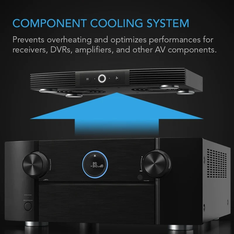AC Infinity Aircom S7 140 CFM Component Cooler Top Exhaust Quiet Fan