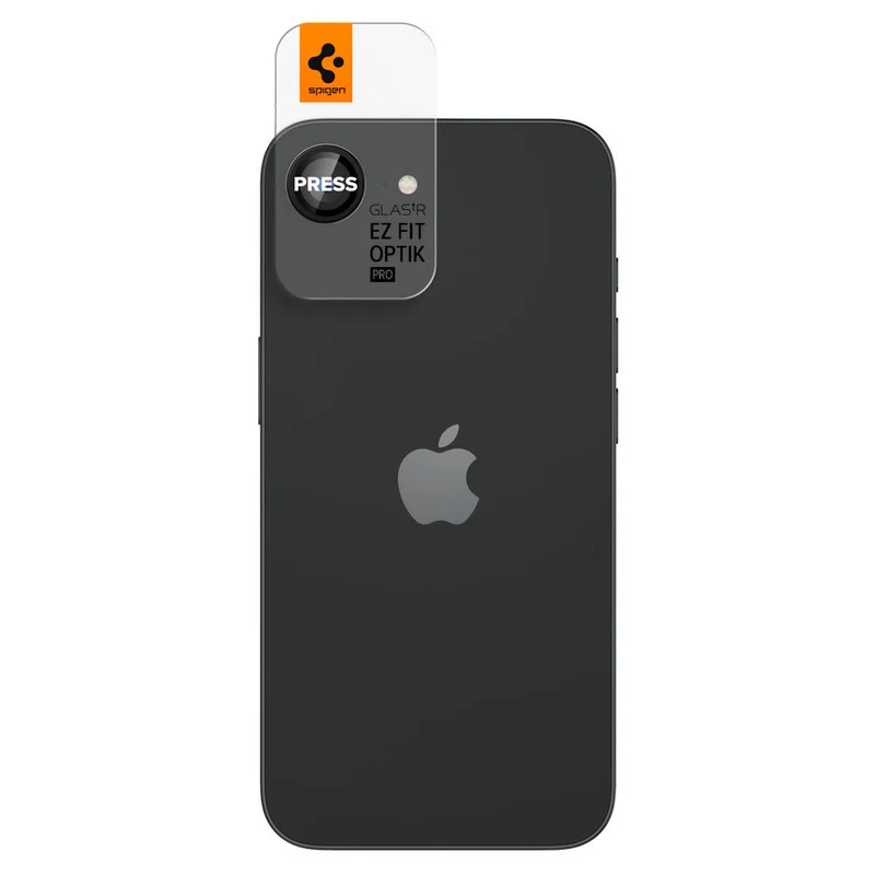 SPIGEN EZ Fit Optik Pro 2PCS Glass Camera Lens Protector for iPhone 17e/16e (Black)