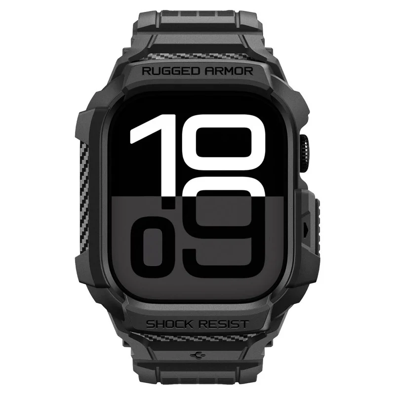 Spigen Apple Watch 10/11 46mm Rugged Armor Pro 2 Band Case (Black)