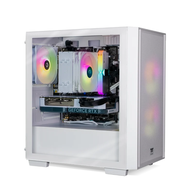 Thermaltake Genesis PRO V4 Snow Gaming Desktop PC ( Intel 12400F / RTX 3050 / 16GB RAM)