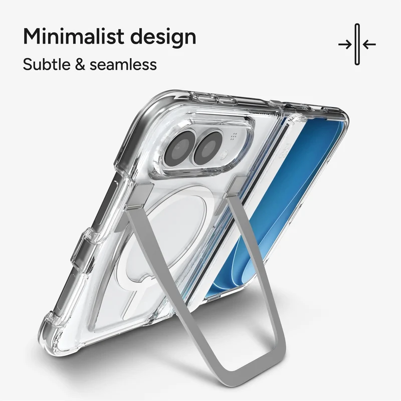 ZAGG Crystal Palace Snap KickStand case for iPhone Fold (Clear)