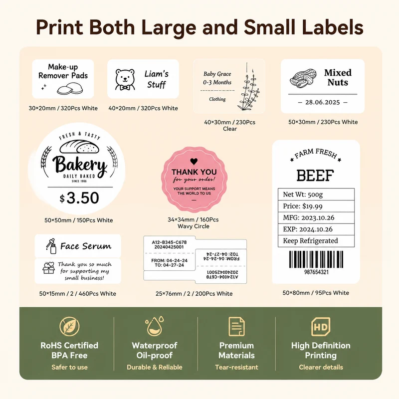 Niimbot B21 Pro Bluetooth Label Maker Red & Black Printing Photo Printer