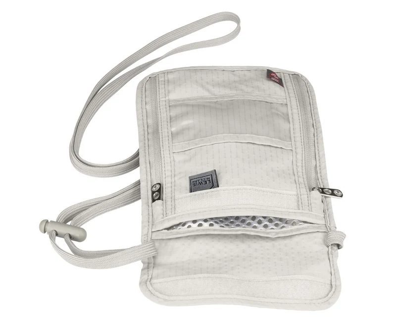 Lewis N. Clark RFID Blocking Travel Neck Wallet Stash Passport Security Pouch - Clay