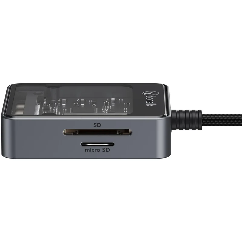 Bonelk Vision Long-Life USB-C to 4in1 Multi Card Adapter (SG/Clear)