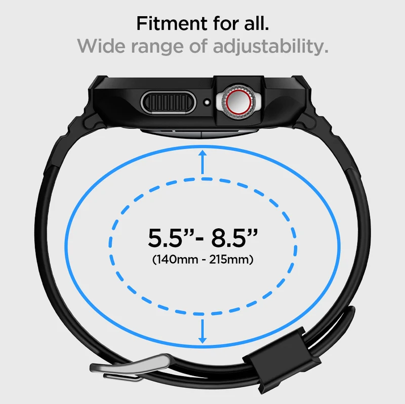 Spigen Apple Watch Ultra 4/3/2/1 49mm Rugged Armor Pro Band Case (Clear)