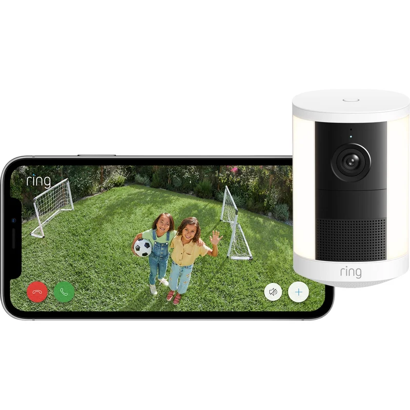 Ring Spotlight Cam 2K (2nd Gen) Battery Powered Security Camera (White) [2 Pack]