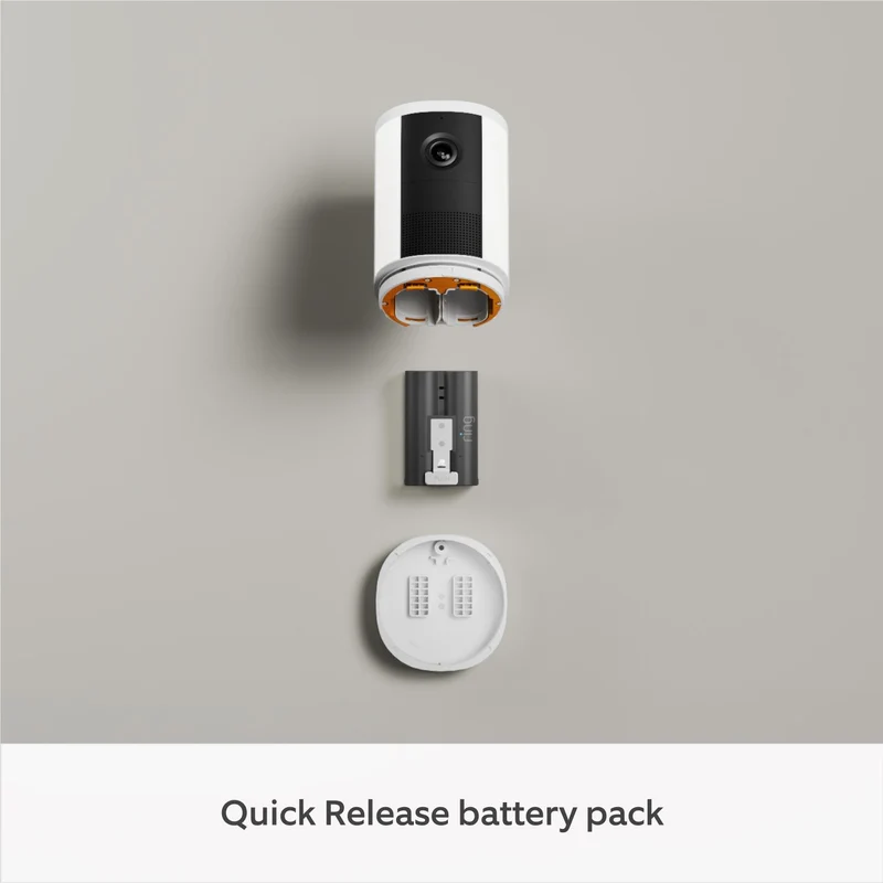 Ring Spotlight Cam 2K (2nd Gen) Battery Powered Security Camera (White) [2 Pack]