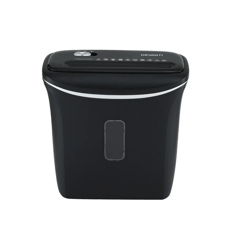 Devanti 12L Cross-Cut Shredder 8-Sheet Paper Home Office Credit Card
