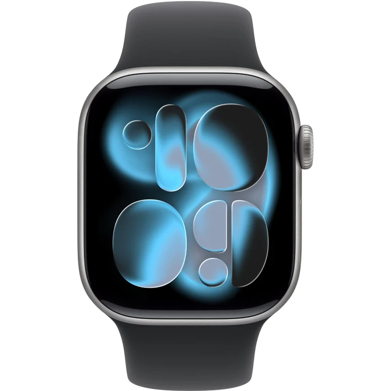 Apple Watch Series 11 42mm Space Grey Aluminium Case GPS + Cellular Sport Band (S/M) [Black]