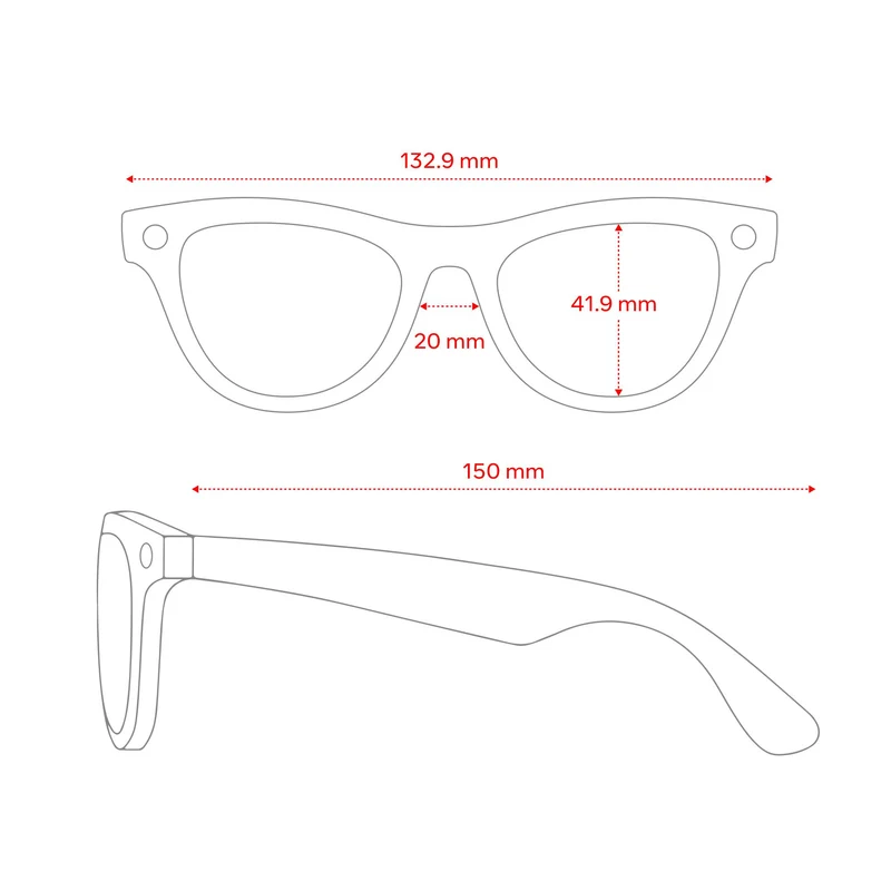 Ray-Ban | Meta Skyler Gen 2 AI Glasses (Shiny Transparent Peach/Transitions Brown)