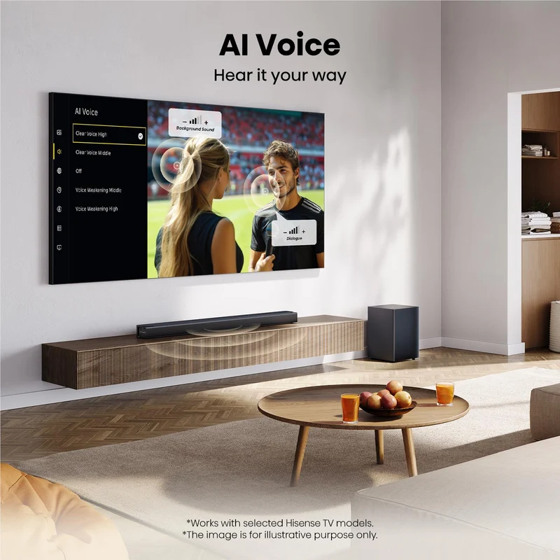 Hisense HS3100S 500W 3.1 CH Soundbar with Wireless Subwoofer