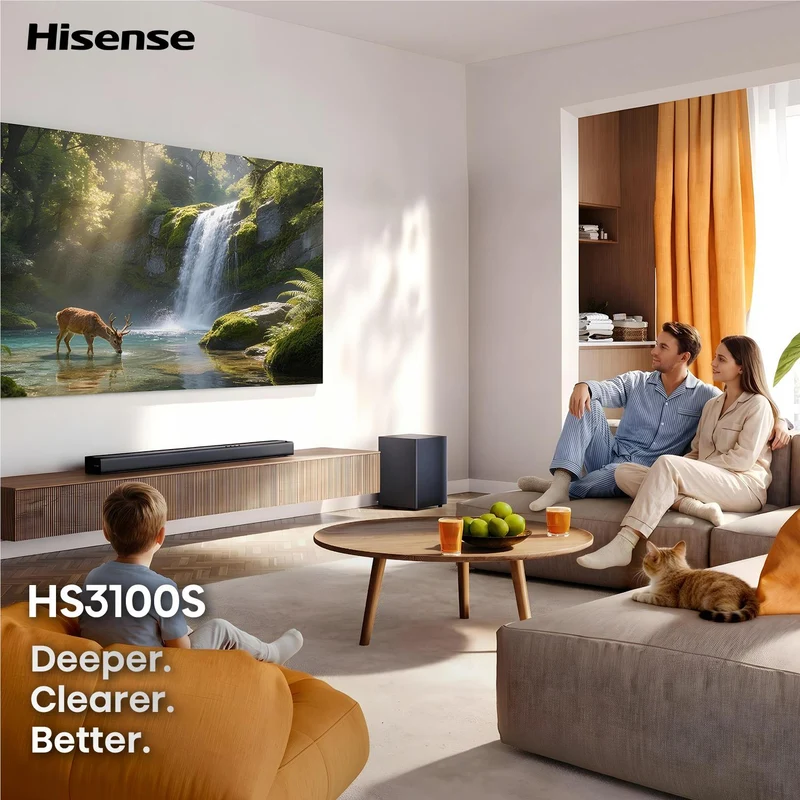 Hisense HS3100S 500W 3.1 CH Soundbar with Wireless Subwoofer