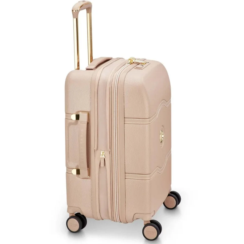 Delsey Luggage Chatelet Air 2.0 4-Wheel Cabin Suitcase USB Beige 55cm