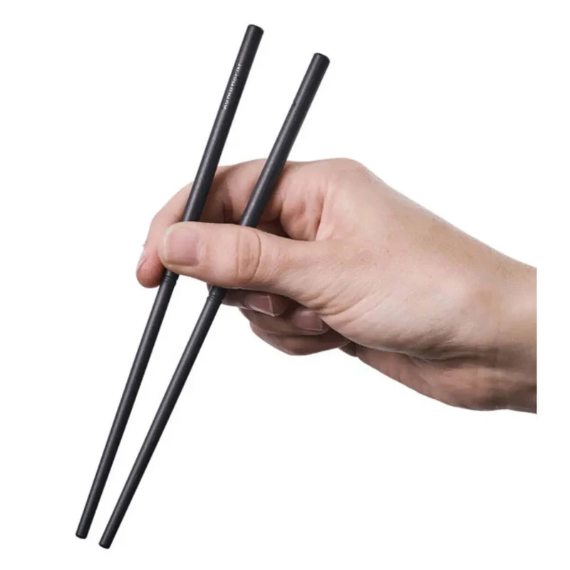 Humangear GoBites Quattro Travel Cutlery Set inc Chopsticks and Toothpick - Grey