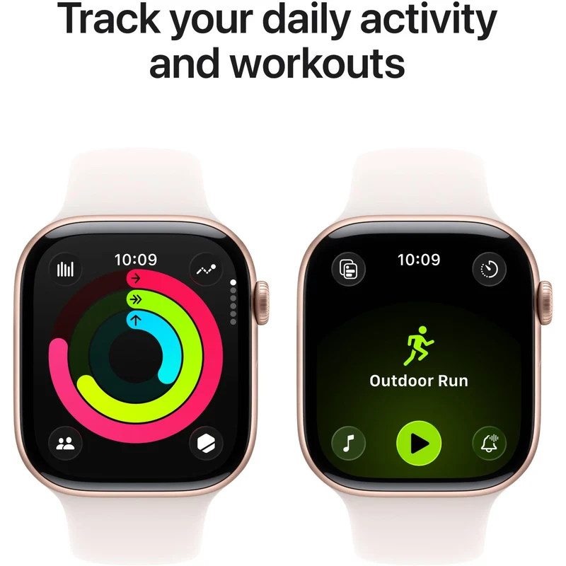 Apple Watch Series 11 46mm Rose Gold Aluminium Case GPS + Cellular Sport Band(S/M) [Light Blush]
