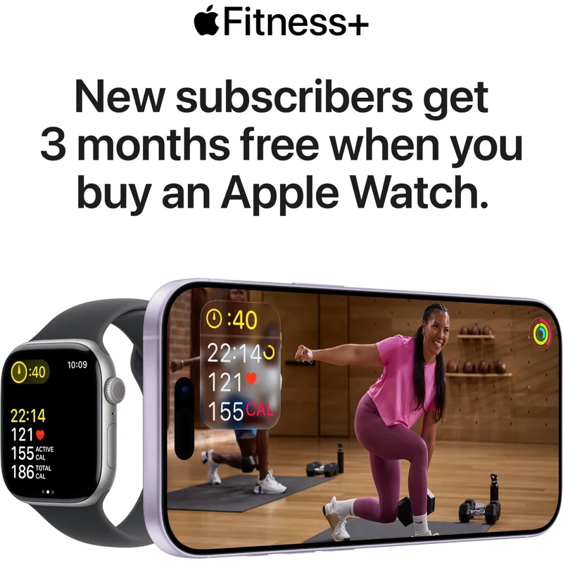Apple Watch Series 11 46mm Space Grey Aluminium Case GPS Sport Band (S/M) [Black]