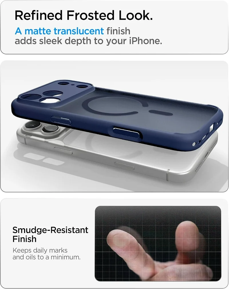 SPIGEN Ultra Hybrid MagSafe Case for iPhone 18 Pro Max/17 Pro Max (Frost Deep Blue)