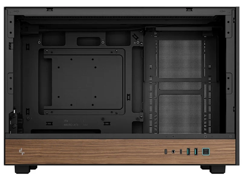 DeepCool CH260 WOOD Micro ATX Case (Black)