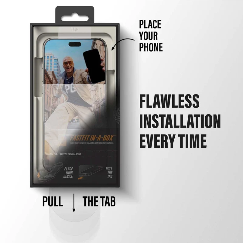 PanzerGlass Screen Protector for iPhone 18 Pro/17 Pro with FASTFIT IN-A-BOX