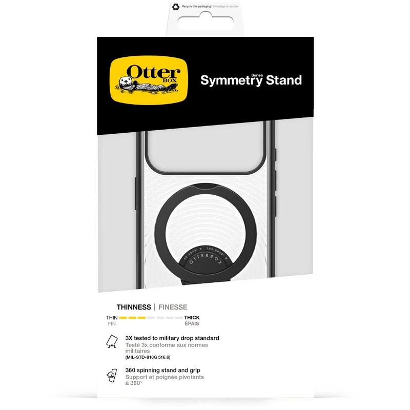 OtterBox Symmetry Magnetic Stand Case for iPhone 18 Pro (Black)