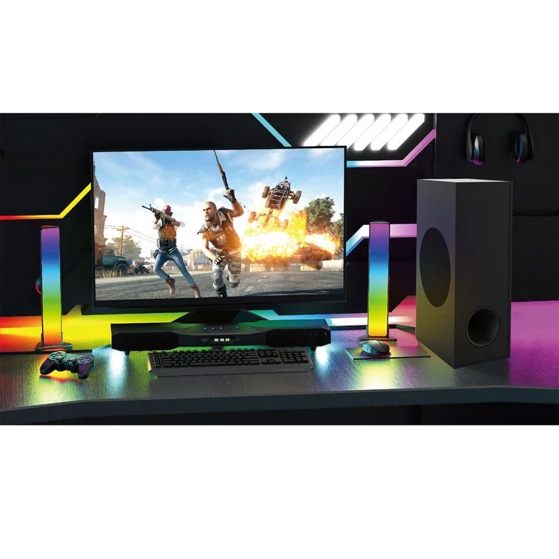 Precision RGB S1000 Gaming Soundbar with Subwoofer Bluetooth/Optical/AUX/USB/eARC